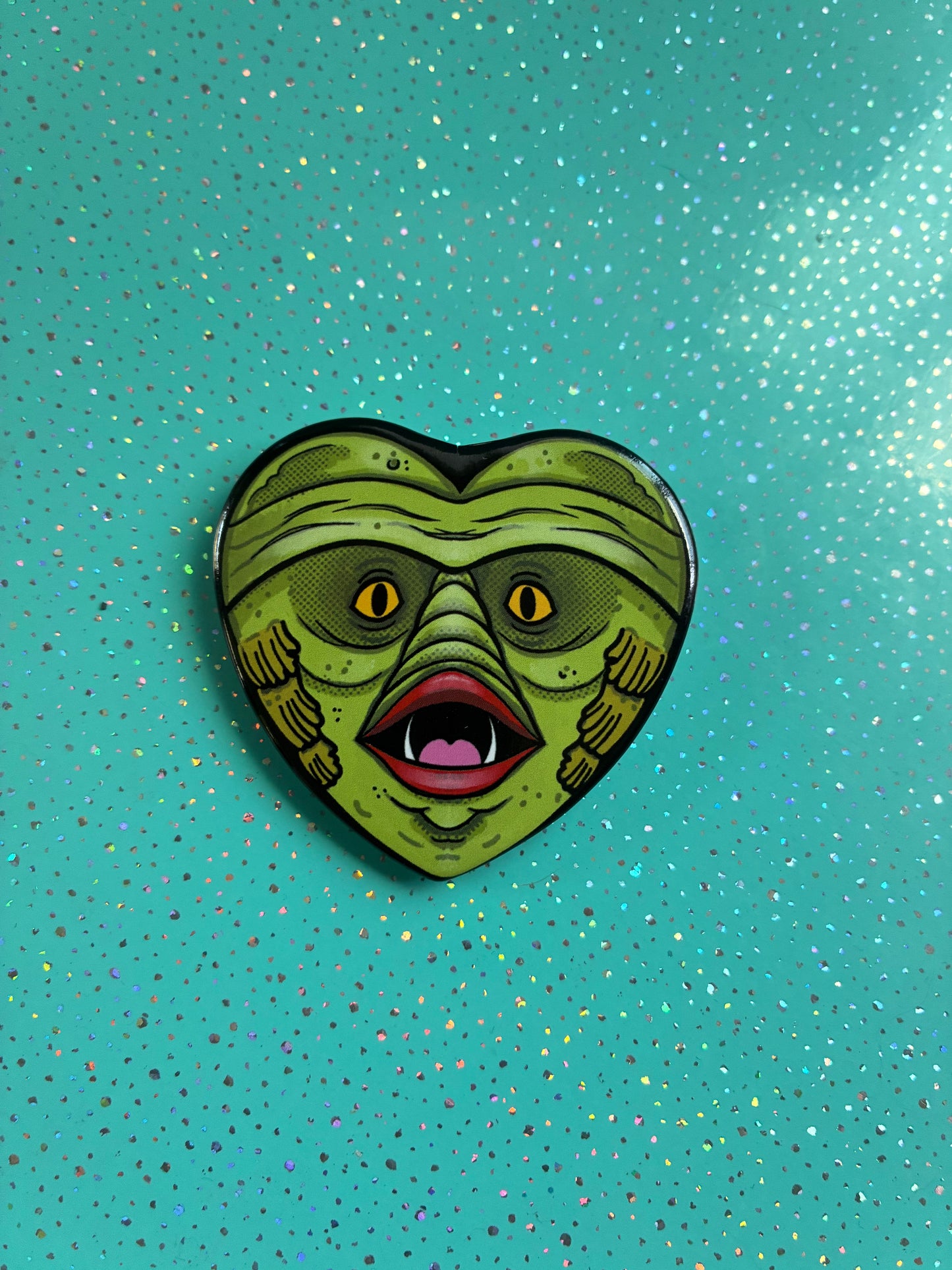 Jumbo Creature Heart shaped Badge.