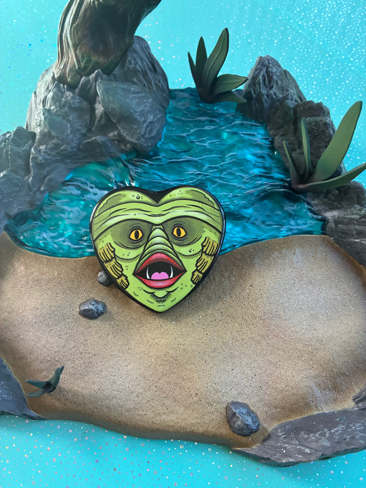Jumbo Creature Heart shaped Badge.